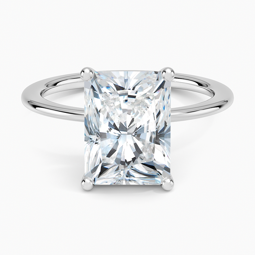 Aimee Solitaire Ring Platinum Radiant Engagement Ring