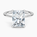 Aimee Solitaire Ring Platinum Radiant Engagement Ring