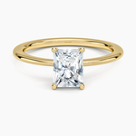 Aimee Solitaire Ring Yellow Gold 18k Radiant Engagement Ring