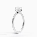 Petal 1.5mm Solitaire Ring Platinum Cushion Engagement Ring