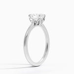 Petal 1.5mm Solitaire Ring Platinum Oval Engagement Ring