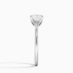 Petal 1.5mm Solitaire Ring Platinum Princess Engagement Ring
