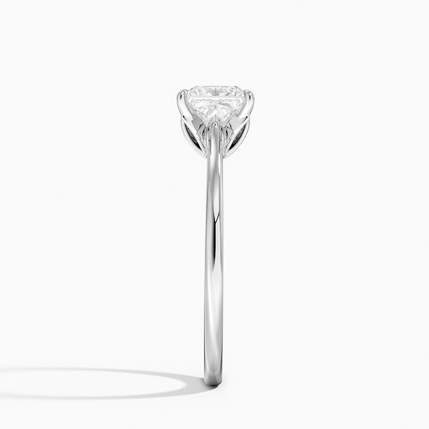 Petal 1.5mm Solitaire Ring Platinum Princess Engagement Ring