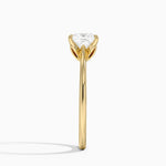 Petal 1.5mm Solitaire Ring Yellow Gold 18k Princess Engagement Ring