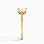 Petal 1.5mm Solitaire Ring Yellow Gold 18k Radiant Engagement Ring