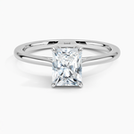 Petal 1.5mm Solitaire Ring Platinum Radiant Engagement Ring