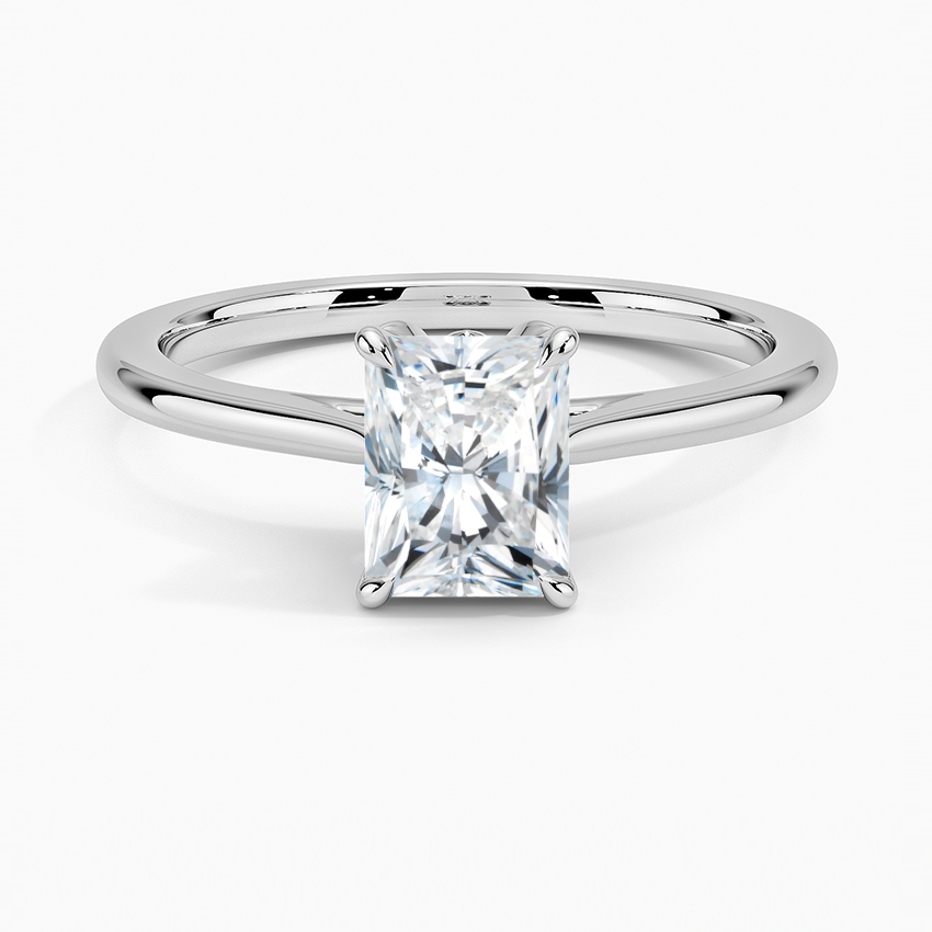 Petal 1.5mm Solitaire Ring Platinum Radiant Engagement Ring