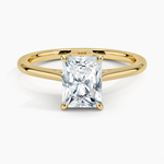 Petal 1.5mm Solitaire Ring Yellow Gold 18k Radiant Engagement Ring