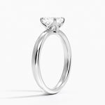 Elodie 2.5mm Solitaire Ring Platinum Asscher Engagement Ring