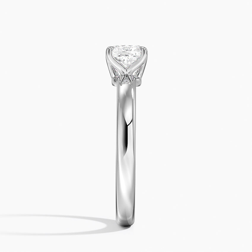 Elodie 2.5mm Solitaire Ring Platinum Cushion Engagement Ring