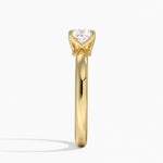 Elodie 2.5mm Solitaire Ring Yellow Gold 18k Cushion Engagement Ring
