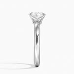 Elodie 2.5mm Solitaire Ring Platinum Oval Engagement Ring