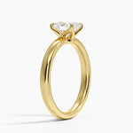Elodie 2.5mm Solitaire Ring Yellow Gold 18k Oval Engagement Ring