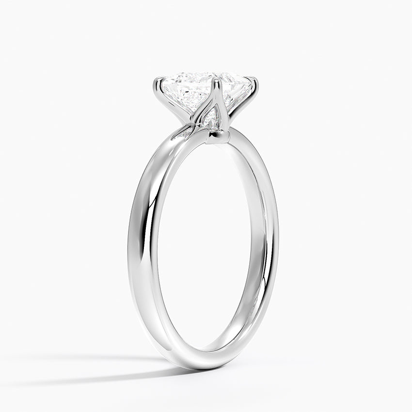 Elodie 2.5mm Solitaire Ring Platinum Princess Engagement Ring