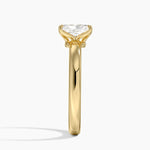 Elodie 2.5mm Solitaire Ring Yellow Gold 18k Radiant Engagement Ring