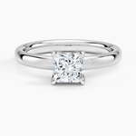 Elodie 2.5mm Solitaire Ring Platinum Princess Engagement Ring