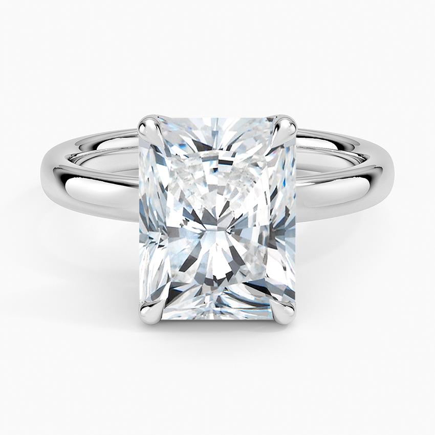 Elodie 2.5mm Solitaire Ring Platinum Radiant Engagement Ring