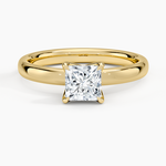 Elodie 2.5mm Solitaire Ring Yellow Gold 18k Princess Engagement Ring