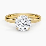Elodie 2.5mm Solitaire Ring Yellow Gold 18k Round Engagement Ring