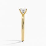 Manon Solitaire Ring Yellow Gold 18k Asscher Engagement Ring