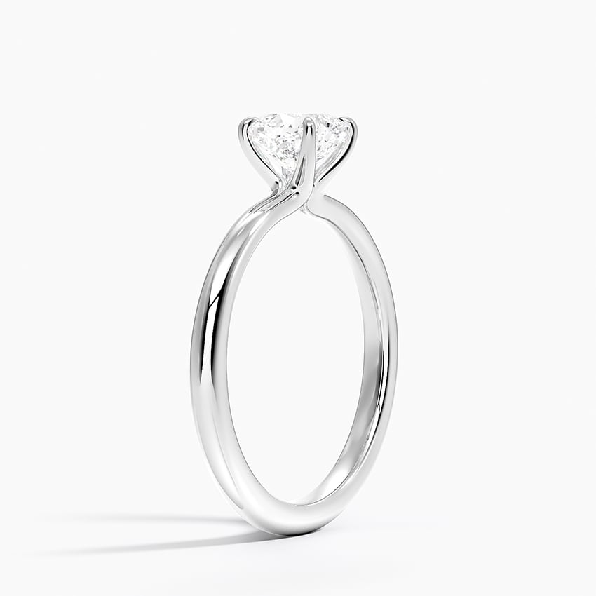 Manon Solitaire Ring Platinum Cushion Engagement Ring