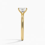 Manon Solitaire Ring Yellow Gold 18k Emerald Engagement Ring