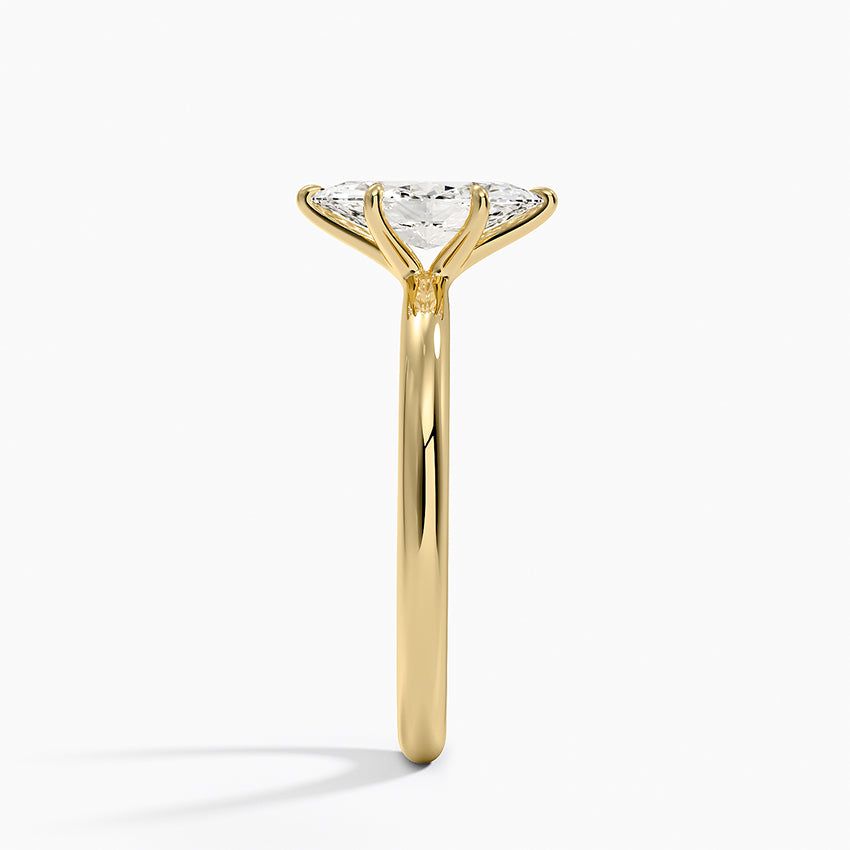 Manon Solitaire Ring Yellow Gold 18k Marquise Engagement Ring