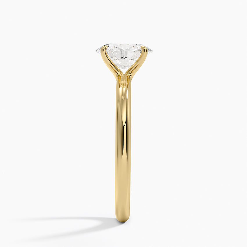 Manon Solitaire Ring Yellow Gold 18k Oval Engagement Ring