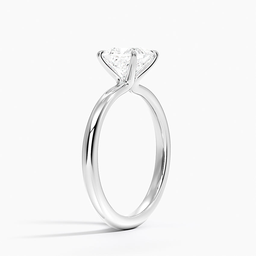Manon Solitaire Ring Platinum Princess Engagement Ring