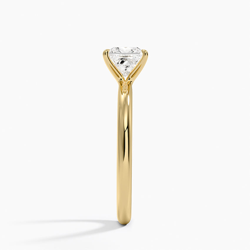 Manon Solitaire Ring Yellow Gold 18k Princess Engagement Ring