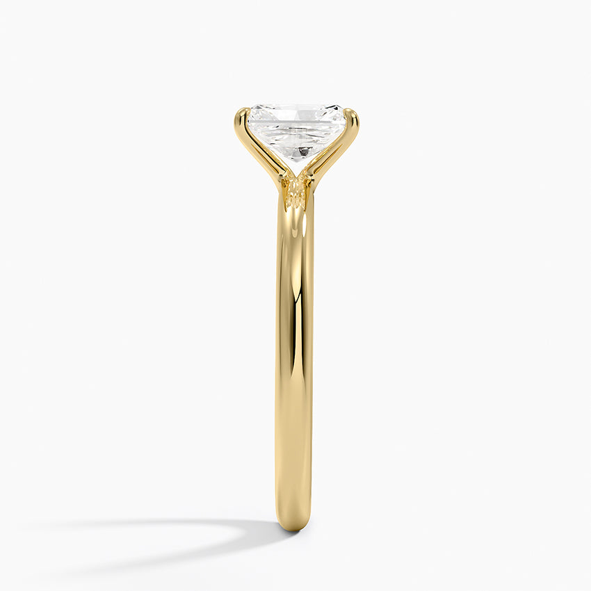 Manon Solitaire Ring Yellow Gold 18k Radiant Engagement Ring