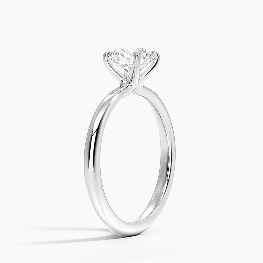 Manon Solitaire Ring Platinum Round Engagement Ring