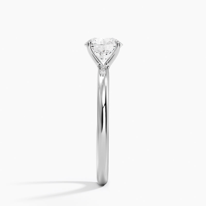 Manon Solitaire Ring Platinum Round Engagement Ring