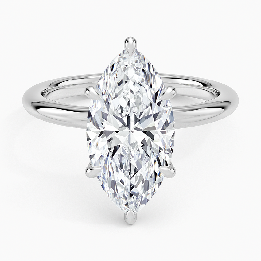 Manon Solitaire Ring Platinum Marquise Engagement Ring