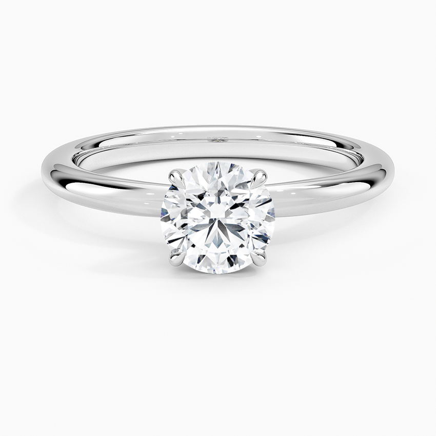 Manon Solitaire Ring Platinum Round Engagement Ring