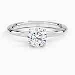Manon Solitaire Ring Platinum Round Engagement Ring