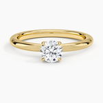 Manon Solitaire Ring Yellow Gold 18k Round Engagement Ring