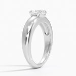 Adrian Solitaire Ring Platinum Cushion Engagement Ring