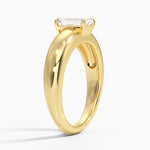 Adrian Solitaire Ring Yellow Gold 18k Emerald Engagement Ring