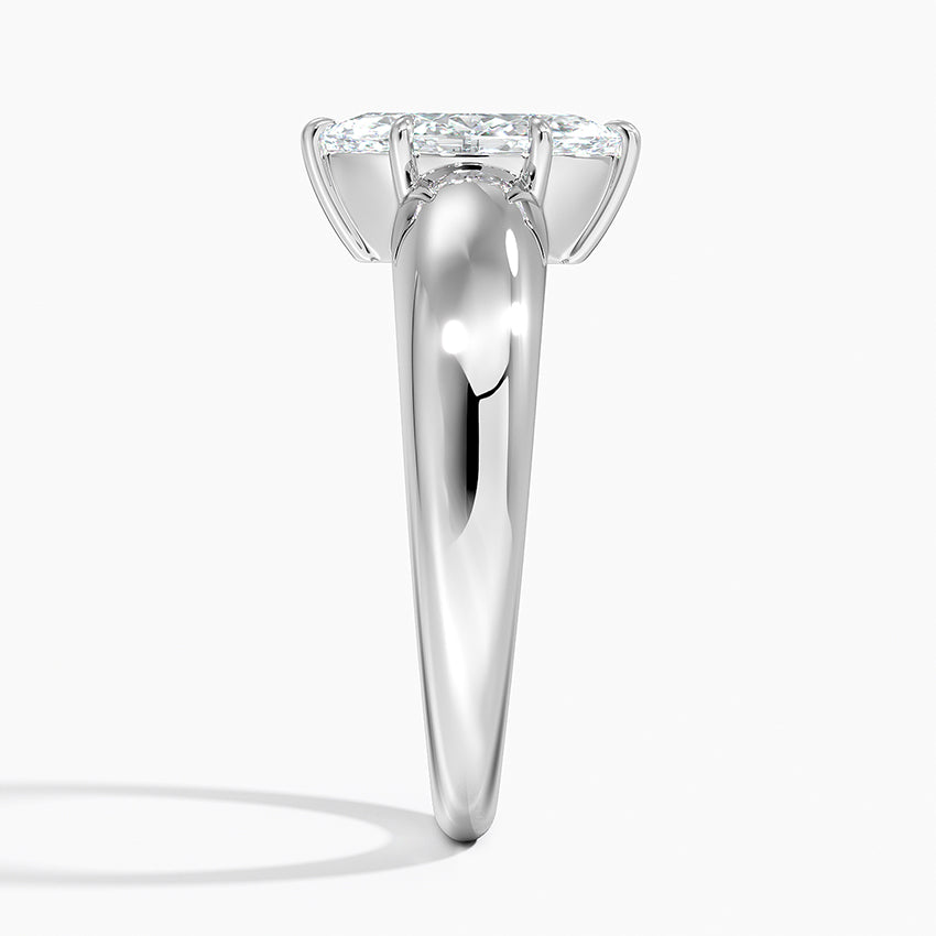 Adrian Solitaire Ring Platinum Marquise Engagement Ring