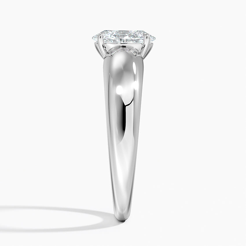 Adrian Solitaire Ring Platinum Oval Engagement Ring