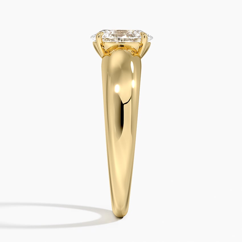 Adrian Solitaire Ring Yellow Gold 18k Oval Engagement Ring
