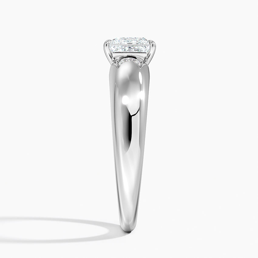 Adrian Solitaire Ring Platinum Princess Engagement Ring