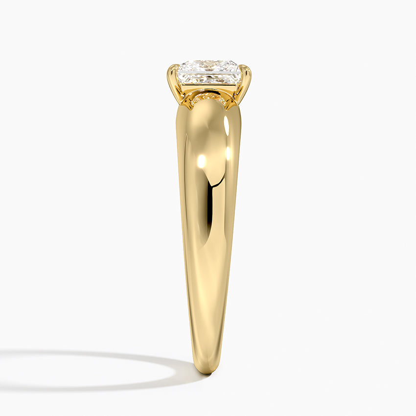 Adrian Solitaire Ring Yellow Gold 18k Princess Engagement Ring