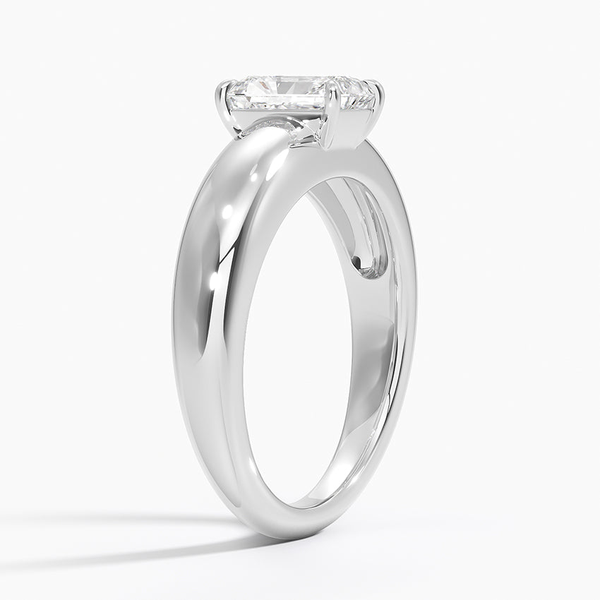 Adrian Solitaire Ring Platinum Radiant Engagement Ring