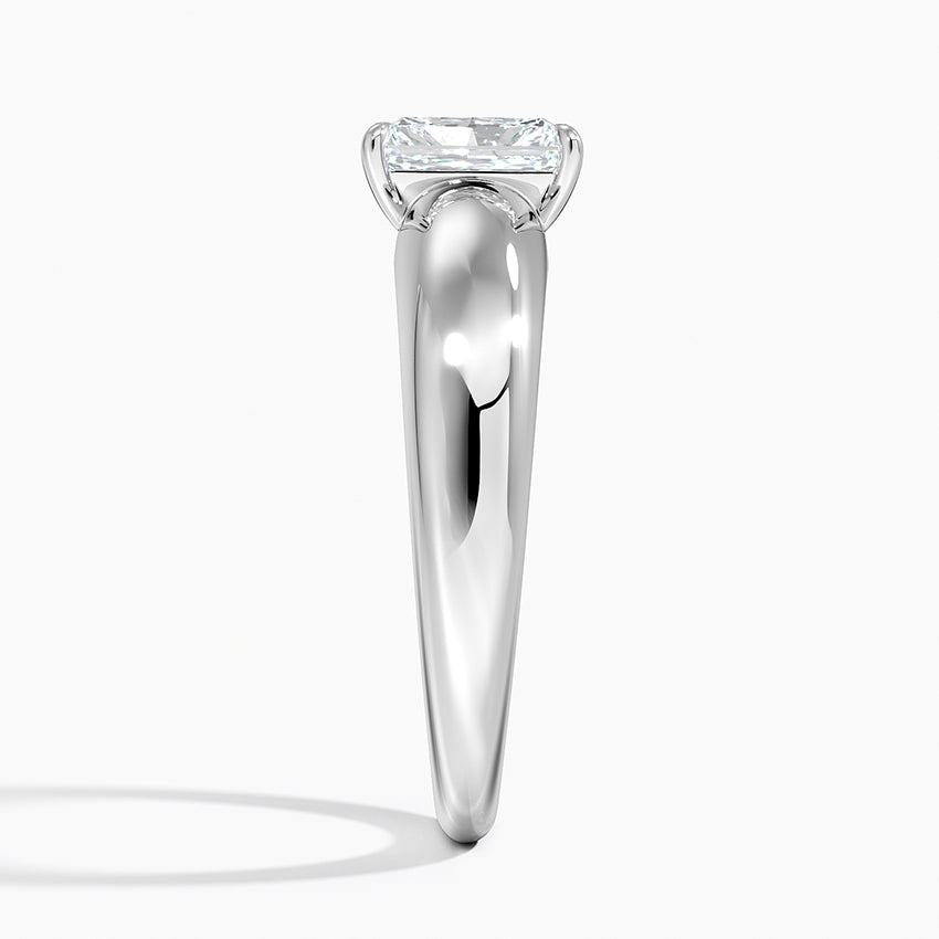Adrian Solitaire Ring Platinum Radiant Engagement Ring