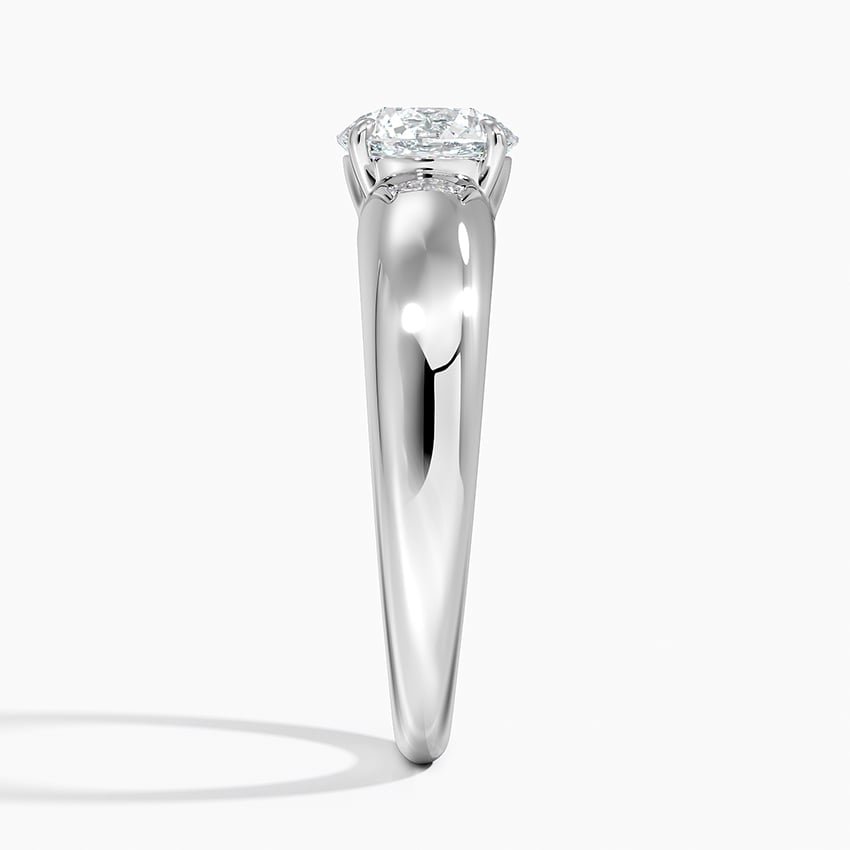 Adrian Solitaire Ring Platinum Round Engagement Ring