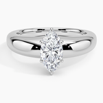 Adrian Solitaire Ring Platinum Marquise Engagement Ring