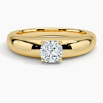 Adrian Solitaire Ring Yellow Gold 18k Cushion Engagement Ring