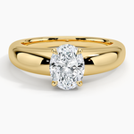Adrian Solitaire Ring Yellow Gold 18k Oval Engagement Ring